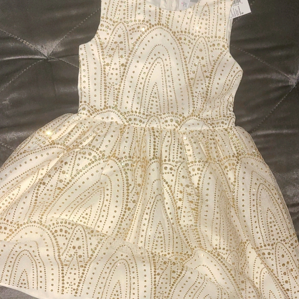 Children's Place Dress, tights, and Head Band